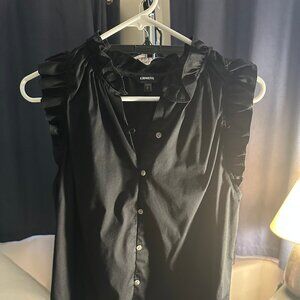 Express brand size small, sleeveless black dressy top